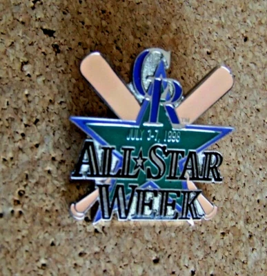 1998 Colorado Rockies AS All-Star Week July 3-7, 1998 lapel pin MLB - Image 1 of 4