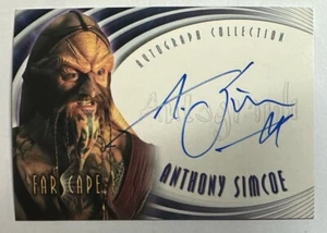 FARSCAPE: ANTHONY SIMCOE als KA D'ARGO AUTOGRAMMKARTE RITTENHOUSE A1 - Bild 1 von 2