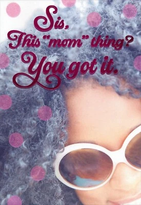 Funny HAPPY MOTHER'S DAY Card FOR SIS, This "Mom" Thing by Hallmark Mahogany +✉ - Image 1 of 4