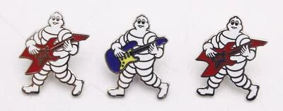 NUEVO PIN DE GUITARRA MICHELIN MAN SOLAPA 1 PULGADA COLECCIONABLE RARA CANTIDAD 3 R2.BX23 Foto 1 de 4