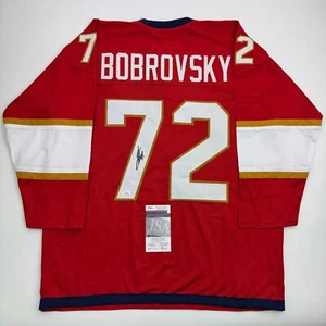 Autographed/Signed Sergei Bobrovsky Florida Red Hockey Jersey JSA COA - Picture 1 of 4