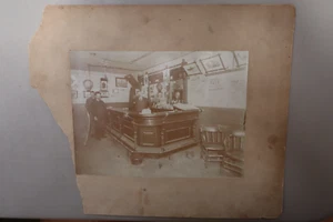 Antique Real Photo Hotel Bar Room Interior w/ Bar Catasauqua, PA 12 X 10 - Picture 1 of 2