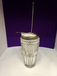 Shaker da cocktail in cristallo e argento, anni '60 - Foto 1 di 13