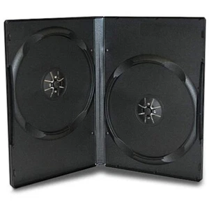 1 Double Standard Black DVD Case 14mm Spine - Afbeelding 1 van 1