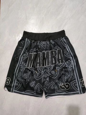 Black mamba mens Los Angeles Lakers Pockets short pants Cover