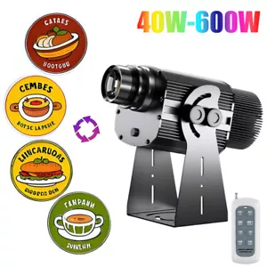 4 Gobo Carrusel Proyector Logo Personalizado Publicidad Luz LED Proyección Lámpara HD - Imagen 1 de 26