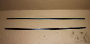 GENUINE BMW E30 2 DOOR COUPE WINDOW MOLDING LOWER BLACK SHADOWLINE L&R 2PCS OEM - Picture 1 of 24