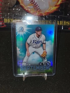2023 Bowman Chrome Sights On September Aqua Refractor Curtis Mead /125 - Picture 1 of 2