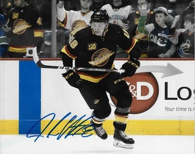 Foto firmada por Jake Virtanen Vancouver Canucks autografiada 8x10 #3 original Foto 1 de 2