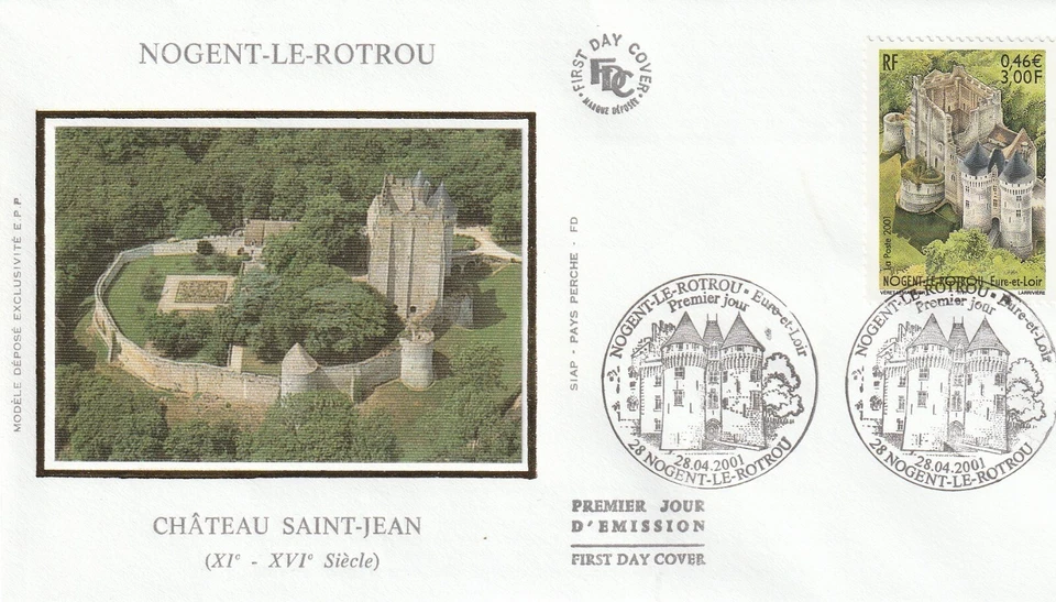 France 2001 FDC Nogent The Rotrou yt - Image 1 of 1