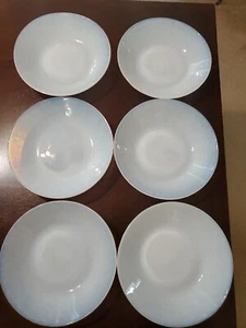 Set Of 6 Murano? Hand Blown Iridescent Pasta Bowl Plate 8.5" Effetre? Yalos? - Imagen 1 de 19
