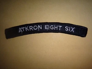 US Navy Rocker Patch Attack Squadron 86 AKTRON EIGHT SIX - Picture 1 of 3