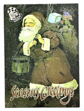 SANTA CLAUS 2002 Press Pass SEASON'S GREETINGS INSERT NASCAR Racing Card #SG 3/3