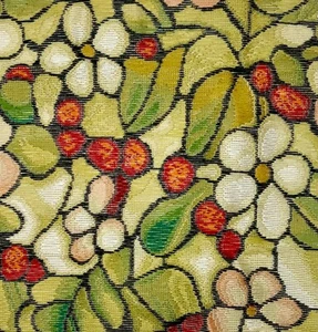 Tiffany Art Needlepoint Tramme Pillow/Cushion Kit Flowers & Berries 16" x 16" - Picture 1 of 3