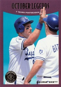 George Brett October Legends Upper Deck 1995 Baseball Card #101
