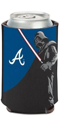 Atlanta Braves MLB Can Holder Cooler Botella Manga Star Wars Darth Vader Team Foto 1 de 2