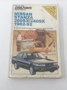 Chilton's Nissan Stanza 200SX 240SX 1982-1992 - Repair Manual Book #8308 - Bild 1 von 8