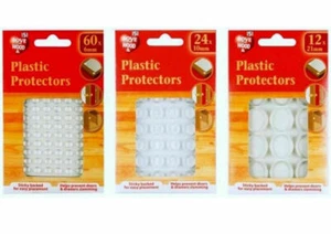 PROTECTORES DE PLÁSTICO AUTOADHESIVOS ALMOHADILLAS PUNTOS CAJÓN PUERTA GABINETE ARMARIO BUFFERS  - Imagen 1 de 10