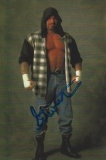 Perry Saturn Signed 1998 Panini WCW/nWo PhotoCards 4x6 Rookie Card #105 WWE RC