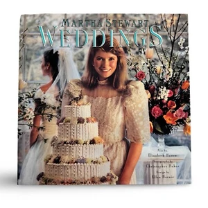 1987 Martha Stewart Weddings Planner Event Book Hardcover Dust Jacket Vintage - Foto 1 di 21