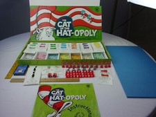 The Cat in the Hat-opoly Monopoly game 2003 Thing 1 & 2 Late for the Sky HTF
