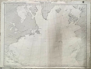 Admiralty 5095 NORTH ATLANTIC Maritime Nautical Genius Marine Wall Map Chart - Picture 1 of 11