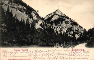 Semmering, Krausel-Viadukt, 1911 von Semmering nach Mainz versandt - Picture 1 of 2