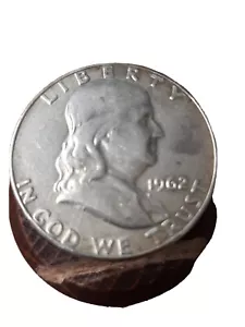 1⁄2 medio dólar moneda de plata Franklin 1962 D Denver como nueva 50C km #199 - Imagen 1 de 14