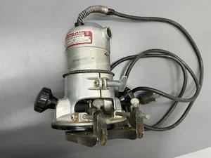 VINTAGE PORTER CABLE MODEL 100 1/4" ROUTER W BASE & FENCE TESTED GREAT - USA - Picture 1 of 5