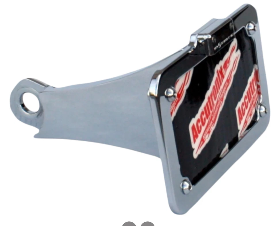 Accutronix - LPF106HV-C - Side Mount License Plate Assembly, Chrome - Image 1 of 2