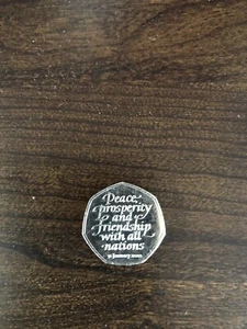 Rare Brexit 50p Peace Prosperity and Friendship with all nations 2020 In VGC - Picture 1 of 2