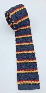 Polo by Ralph Lauren Herren gestrickte Krawatte mit quadratischer Spitze ~ hergestellt in Italien ~ 100 % Seide - Bild 1 von 7