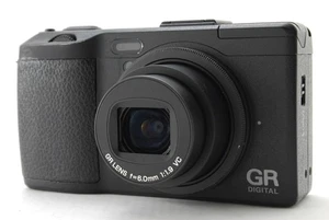 [COMO NUEVA] 8475 disparos Ricoh GR Digital IV 10,4 MP cámara digital negra de JAPÓN - Imagen 1 de 24