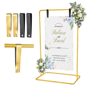Wedding Welcome Sign Holder, 68”x31”x 20” Welcome to Our Wedding Sign Adjusta... - Bild 1 von 8