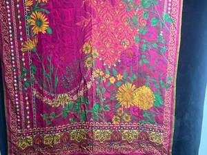 Indian Floral Print Dupatta Shawl 39x95 - Picture 1 of 1