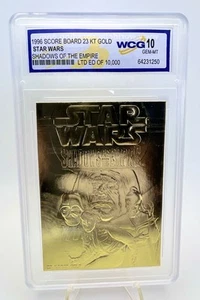 3312/10000 - 1996 Score Board Star Wars 23Kt Gold - Shadows Of The Empire WCG 10 - Picture 1 of 3