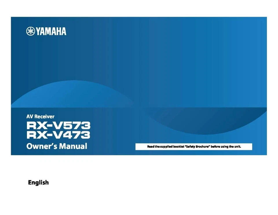 Yamaha RX-V473 AV Receptor Manual Instrucciones Guía del usuario Reimpresión Foto 1 de 1