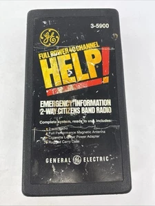General Electric GE 2-Way Radio 3-5900 CB 40 Channel Emergency W/ Case Working - Zdjęcie 1 z 18