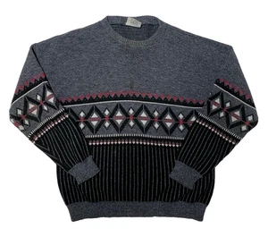 Vintage Top Gear UK Sweater Mens Large Pullover Southwestern Knit - Picture 1 of 4