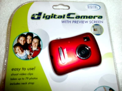 Sakar 98377 0.3MP Digital Camera - Red - Image 1 of 4