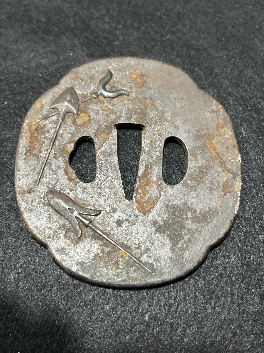 古董日本刀镡| eBay