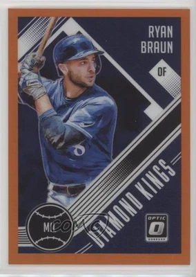 2018 Panini Donruss Optic Diamond Kings Orange Prizm /199 Ryan Braun #16 - Image 1 of 2