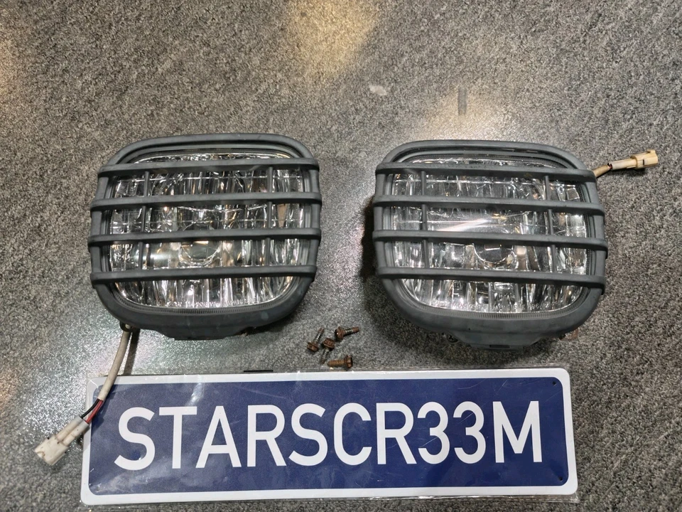 2001-2002 Subaru Forester Glass Fog Lights Lamps Grille Covers Pair Set Genuine - Image 1 of 4