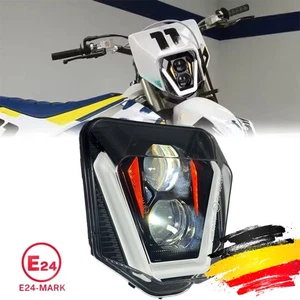 LED Scheinwerfer Für Husqvarna 125 250 300 350 450 500 701 Supermoto 2024 DRL  - Bild 1 von 13