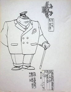 BIKER MICE FROM MARS Production 1993 Model Cel Copy Layout Marvel Productions - Bild 1 von 2