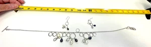 Tiffany & Co. Iridesse Pearl Sterling Silver Circle Necklace and Earrings - Picture 1 of 10