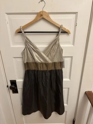 Adrianna Papell Women’s Shimmer Metallic Sleeveless Dress Size 10 New - Image 1 of 4