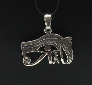Sterling Silver Pendant Genuine Solid 925 Amon Ra Eye New Handmade Empress - Picture 1 of 2