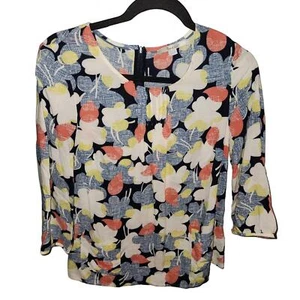 Blusa túnica Boden Primavera Floral Bolsillo Frontal Cremallera Manga 3/4 Talla 8 - Imagen 1 de 8