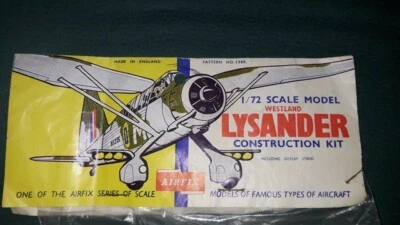 Westland Lysander Airfix pattern n° 1385. Vintage 1959, very good condition. - Immagine 1 di 4